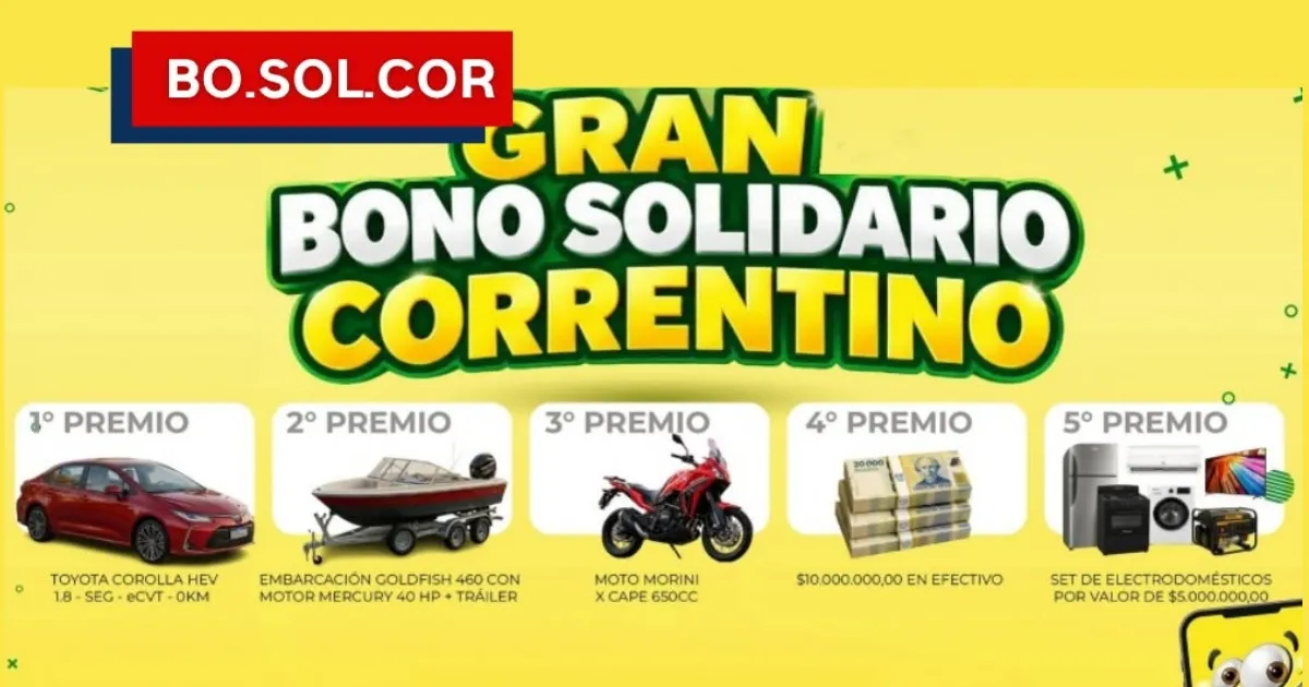 Loteria Correntina Bono Solidario