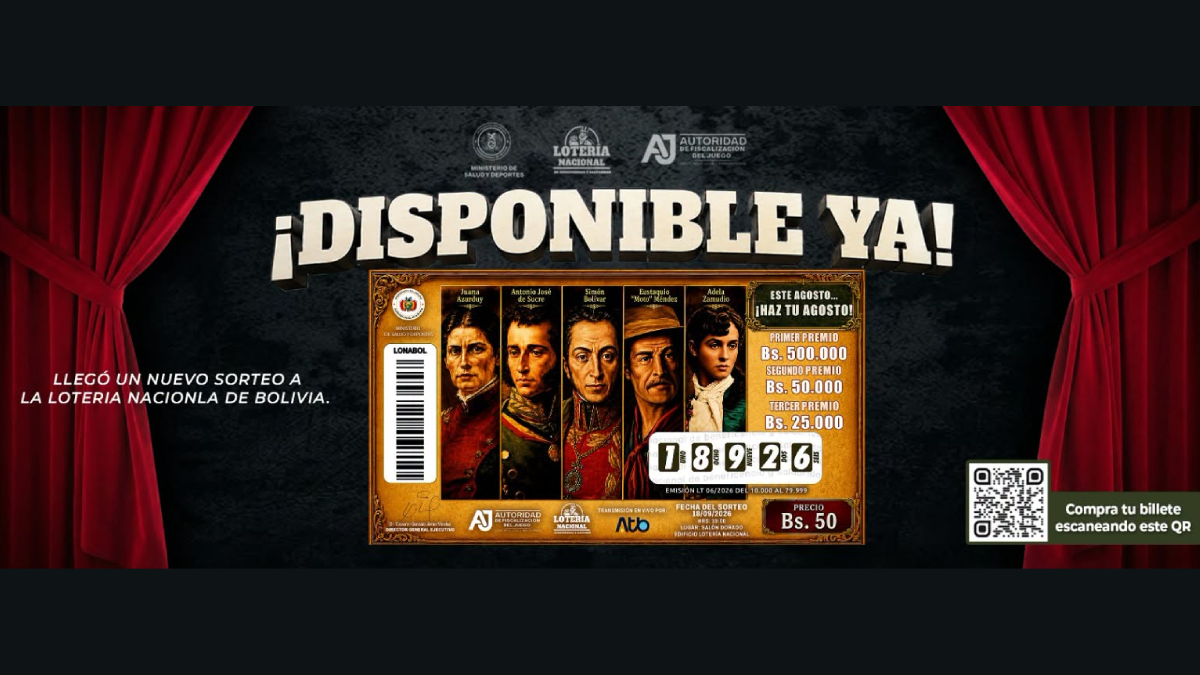 La Lotería de Bolivia lanza su nuevo sorteo Haz tu Agosto