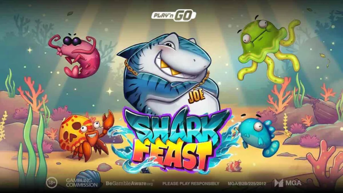 Play'n GO presenta Shark Feast, tragamonedas marina de 5 carretes