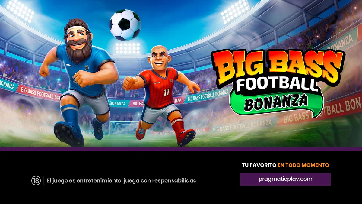 Pragmatic Play lleva Big Bass al estadio con Big Bass Football Bonanza
