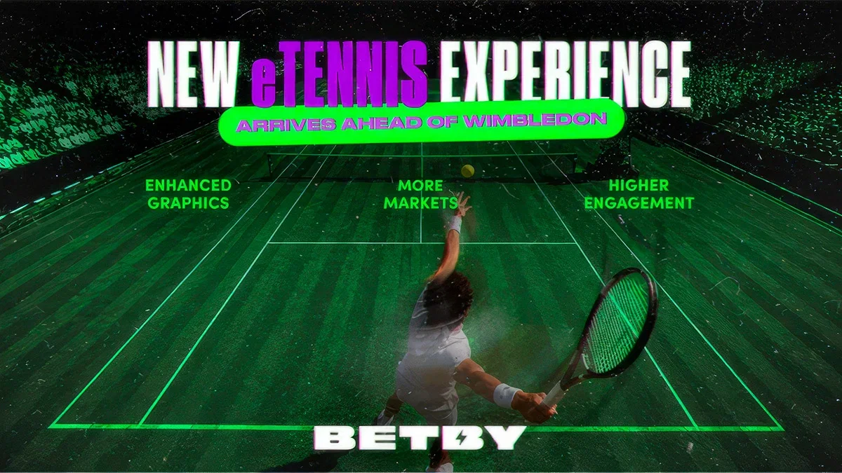 Betby lanza nueva experiencia de eTennis virtual para Wimbledon 2026