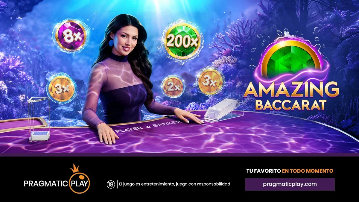 Pragmatic Play expande oferta de cassino ao vivo com Amazing Baccarat